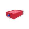 Red Plastic Desk Storage Box for Office and Home view 2