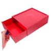 Red Plastic Desk Storage Box for Office and Home view 4