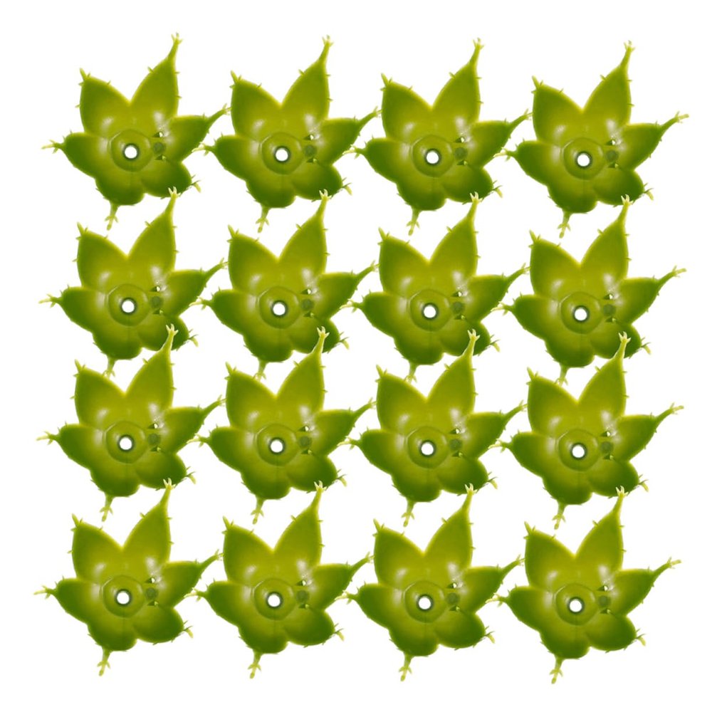Green Artificial Rose Sepals for DIY, 60 Plastic Pieces
