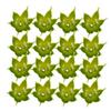 Green Artificial Rose Sepals for DIY, 60 Plastic Pieces view 1