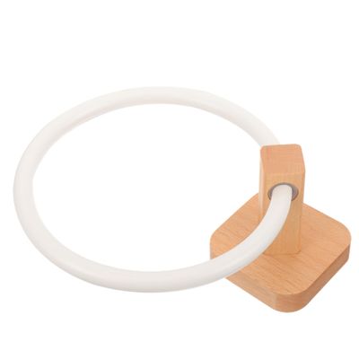Wood Towel Holder, Classic, Space-Saving, No Drilling for Bathroom