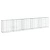 Gecheer Metal Gabion 500 x 50 x 100 cm Silver for Garden Design view 2