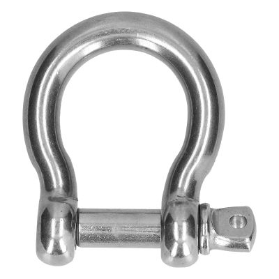 Marhynchus Bow-Shaped Load Clamp, Screw-Pin Anchor Shackle, 304 Stainless Steel Bow/D Shackle, Winch Shackle (10 pcs, M6)