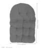 UPKOCH Polyester Egg Chair Cushion for Hanging Patio Chairs view 2
