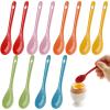 Ferenando 12-Piece Colorful Ceramic Mini Spoon Set, 12.2 cm, 6 Colors view 1