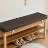 Waterproof Outdoor Bench Cushion, 2/3-Seater, 2/3/5 cm Thick, 180 x 30 x 2 cm, Coffee view 1