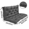 Garden Bench Cushion with Backrest, 2- and 3-Seater, 100 x 100 x 10 cm view 2