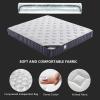Hybrid Mattress with Pocket Springs and Memory Foam, 7-Zone Ergonomic Roll Mattress, Washable Cover, 12 cm, 120 × 200 cm (47 × 79 in) view 4