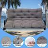 Waterproof 2/3-Seat Swing Bench Cushion with Backrest, 8 Ties, Blue, 100 x 100 x 10 cm view 2