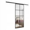 Kier Furniture LOKI Interior Sliding Door with Mirror, Wall-Mounted, Left/Right, Black, 96 cm view 1