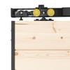 Kier Furniture LOKI Interior Sliding Door with Mirror, Wall-Mounted, Left/Right, Black, 96 cm view 4
