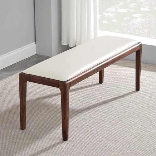 Waterproof Garden Bench Cushion with Non-Slip Bottom, Outdoor Patio Seat Cushion, Swing Seat Pad, Lawn Bench Cushion, Rattan Hammock (180 x 30 cm, White)