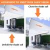 Retractable Wave Sun Shade Sail, Custom Sizes view 3