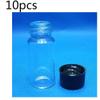 10 mL Glass Vials, 10-Pack, Transparent, with Silicone Caps view 2