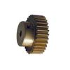 Cylindrical Drive 1 Pc, Module 0.7, 19-Tooth Copper Spur Gear, 4 mm Bore view 1