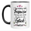 LIEBTASTISCH Mug with Saying - A Truly Great Hairstylist Is Hard to Find - Black view 1
