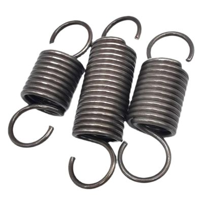 Double-Hook Tension Springs, 3.5 mm Wire, 37 mm OD, 220 mm Free Length, 2-Pack