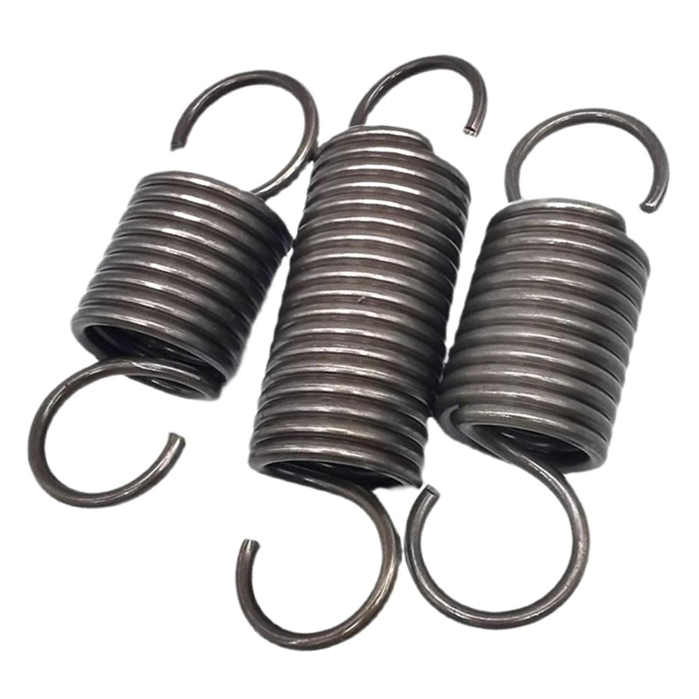 Double-Hook Tension Springs, 3.5 mm Wire, 37 mm OD, 220 mm Free Length, 2-Pack