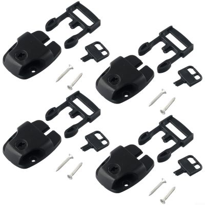 4-Piece Spa Cover Repair Kit with Locks, Keys and Hardware for 2.5 cm Straps