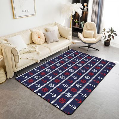 3D Cartoon Sailing Tools Pattern Rug, 40 x 60 cm
