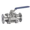 FBPQRCONS 1/2" 3/4" 1" SS304 Stainless Steel Sanitary Ball Valve, 3-Piece Ball Valve with Tri-Clamp Ferrule (1 Inch) view 1