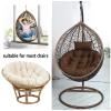 Thickened Egg Chair Cushion with Adjustable Headrest, Gray view 2