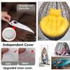 Thickened Egg Chair Cushion with Adjustable Headrest, Gray view 3