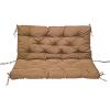 Waterproof Outdoor Swing Cushion for 2/3-Seater Bench, Light Coffee, 150 x 100 x 10 cm view 1