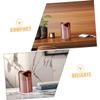 ULTECHNOVO Small Multifunctional Push-Top Stainless Steel Trash Can view 3