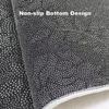 Irregularly Shaped Area Rug, Non-Slip Washable Wool-Cashmere Rug, Modern Abstract Oval Accent Rug for Dining Room and Bedroom (Size: 120 x 200 cm, Color: A) view 3