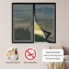 Magnetic Insect Screen for Windows, 108 x 160 cm, White, No-Drill Installation view 4