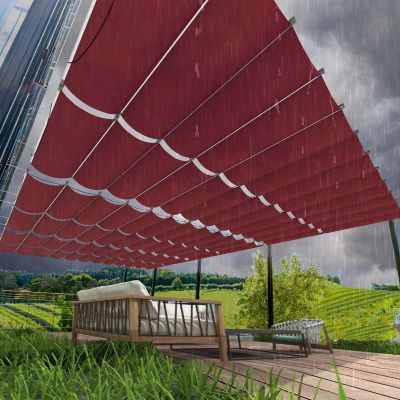 Retractable Wave Shade Sail, Custom Sizes