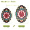 Rose Floral Black Boho Absorbent Non-Toxic Dish Sponges, 3-Pack view 2