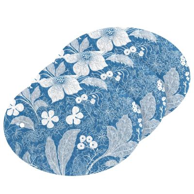 Blue and White Boho Floral Absorbent, Non-Toxic All-Purpose Sponges