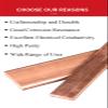 Premium T2 Copper Flat Bar, 10 mm Thick, 200 mm Long, Multiple Widths Available (10 × 15 × 200 mm) view 4