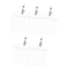 Transparent PVC ID Card Holder with Metal Clip, 5-Pack view 1