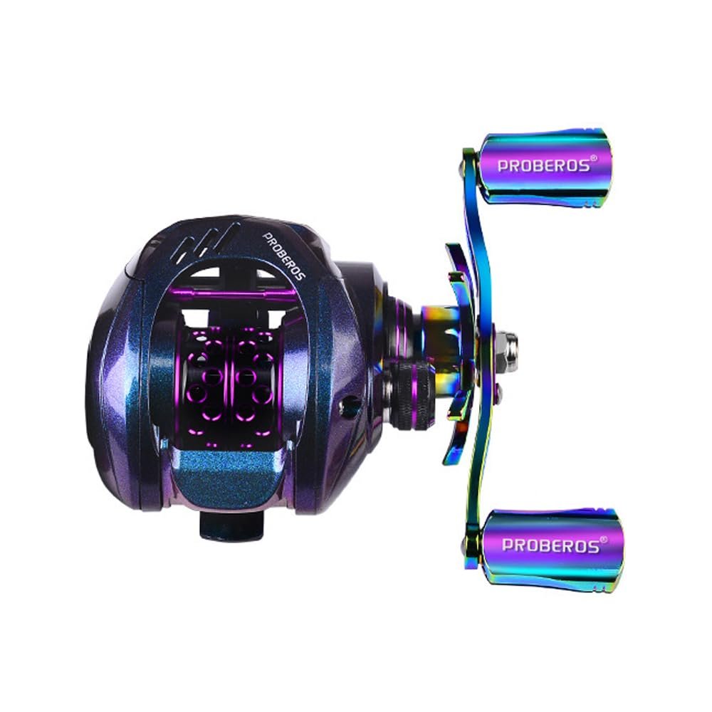 10 kg Baitcasting Reel with Magnetic Brake, 7.2:1 Gear Ratio, 5+1BB, Right-Handed