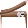 Non-Slip Bench Cushion, Light Brown, 70 x 45 x 5 cm view 1