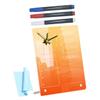 MAGICLULU Acrylic Planner Board with Clock, Desktop Writable Board for Office and Work view 1
