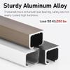 Heavy-Duty Bypass Sliding Door Hardware, Aluminum Alloy Track and Roller Set for Glass Panels view 2