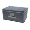 Well Home Storage Box with Hinged Lid, Nonwoven Fabric, 44 x 33 x 22 cm, Dark Gray view 1