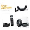 MUCKLILY 3-Piece Steel Shaft Collars, Adjustable Split Retaining Rings for Motors and Machinery view 2