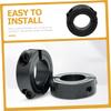MUCKLILY 3-Piece Steel Shaft Collars, Adjustable Split Retaining Rings for Motors and Machinery view 4