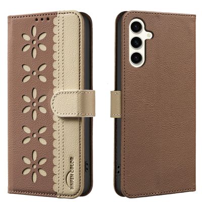 Lucyliy Galaxy S25 Plus Wallet Case, Brown