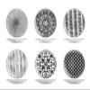 H&H Set of 6 Mirage Porcelain Plates, 15 cm view 1