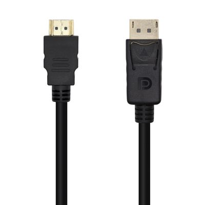 VoltShine DisplayPort to HDMI Converter Cable, 1.0 m, Black, Full HD Support