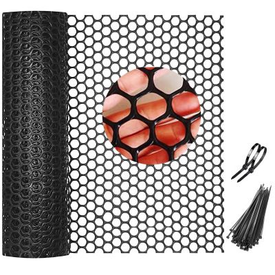 6 m x 40 cm Plastic Mesh Fence for Poultry, Gardens, and Animal Protection