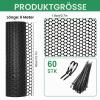 6 m x 40 cm Plastic Mesh Fence for Poultry, Gardens, and Animal Protection view 2