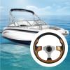 Milageto Universal Boat Steering Wheel, Easy-Install Marine Steering System view 2