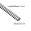 Round Solid Tungsten Rod, Raw Material Electrode for Tungsten Steel Molds, 100 mm/4.5 mm × 100 mm (3.0 mm × 100 mm) view 2